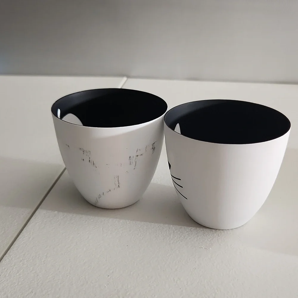 Partylite shadow cat cup and pumpkin tealight cup see pics one has marks - Picture 3 of 6